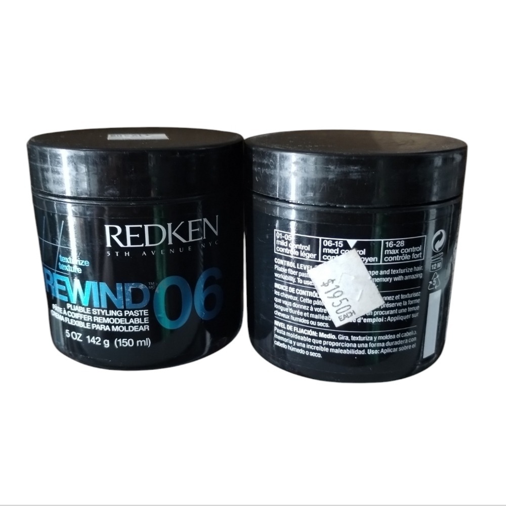 Redken‎ Mens Rewind 06 Pliable Styling Paste 2pcs Old packaging Full size Rare